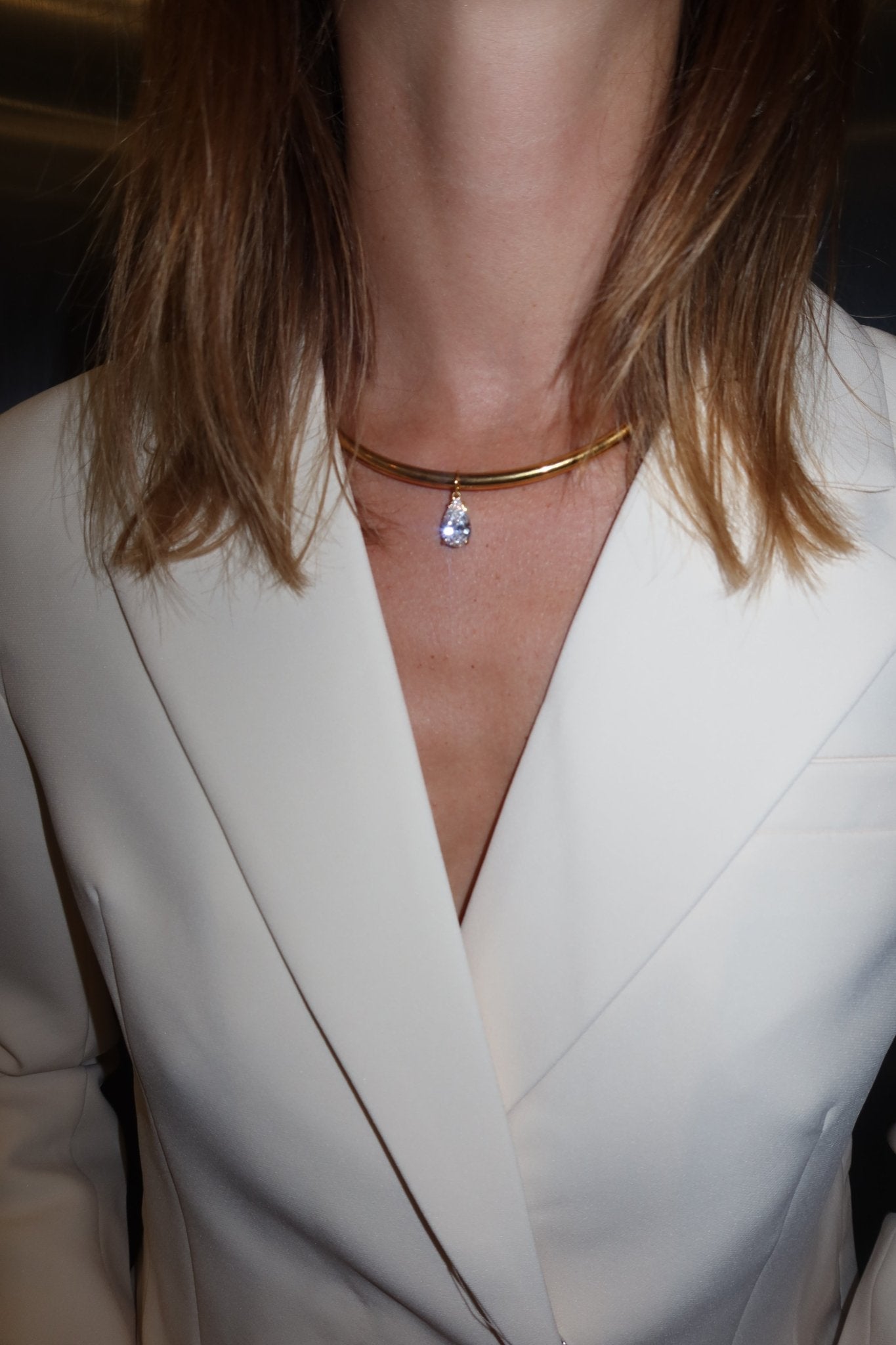 Orée XL Pear Diamond Drop - NOA Jewels -