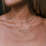 Crescent Diamond Necklace - NOA -