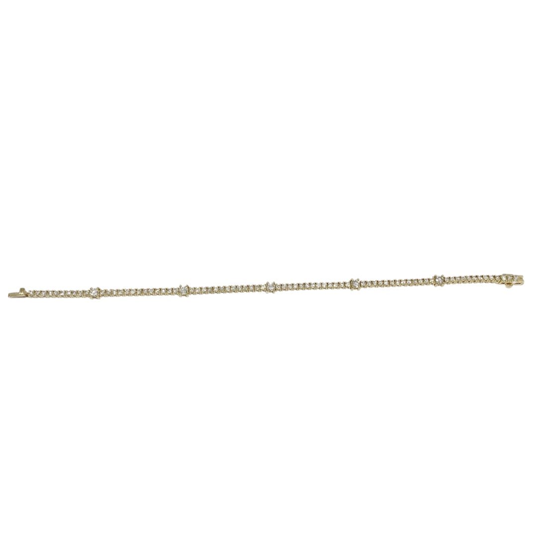Diamond Tennis Station Bracelet - NOA -