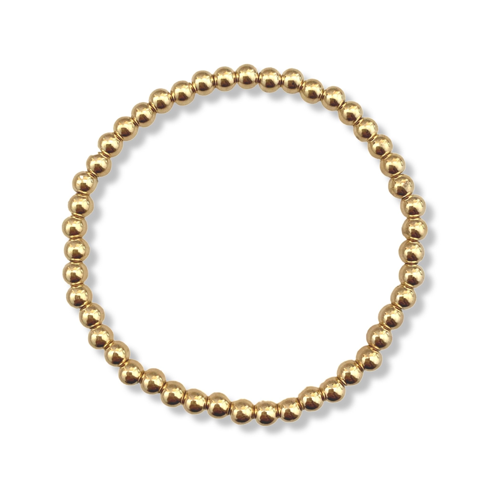 Gold Bead Elastic Bracelet