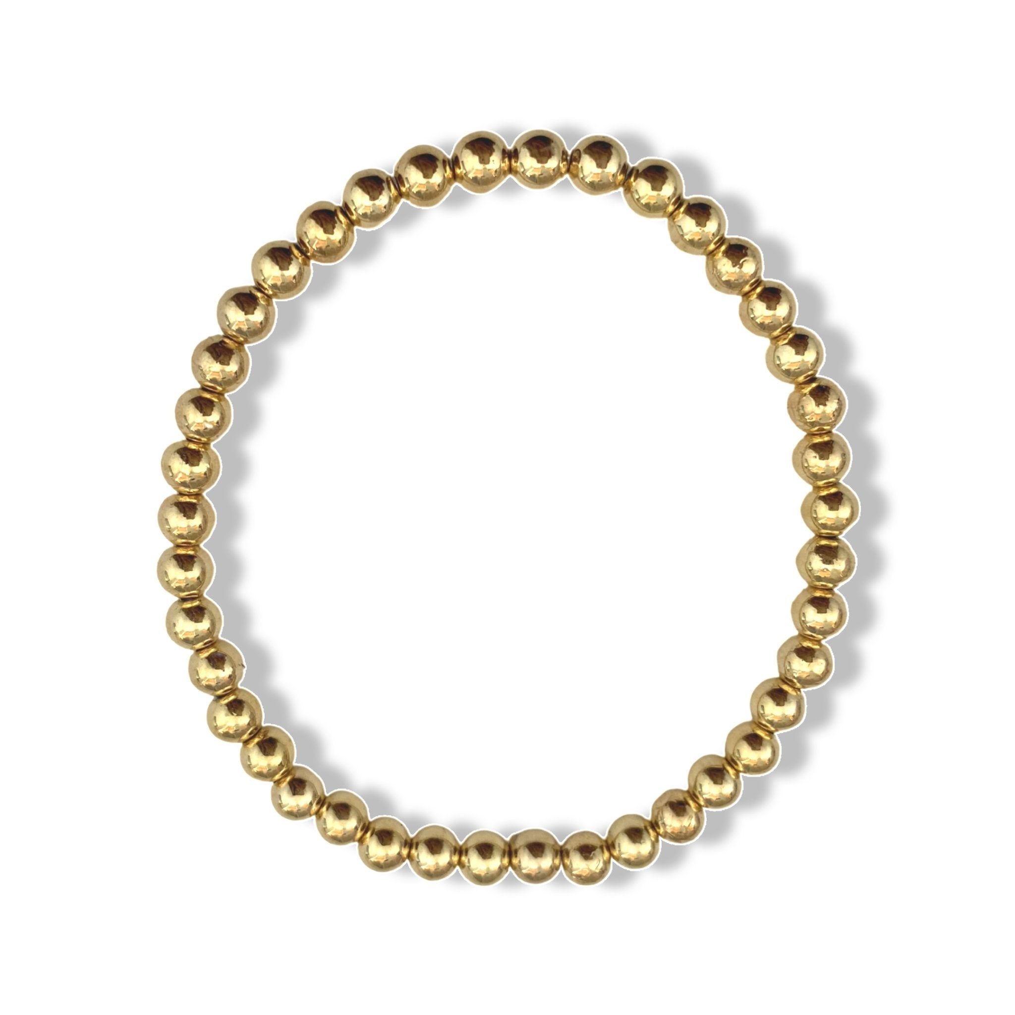 Gold Bead Elastic Bracelet