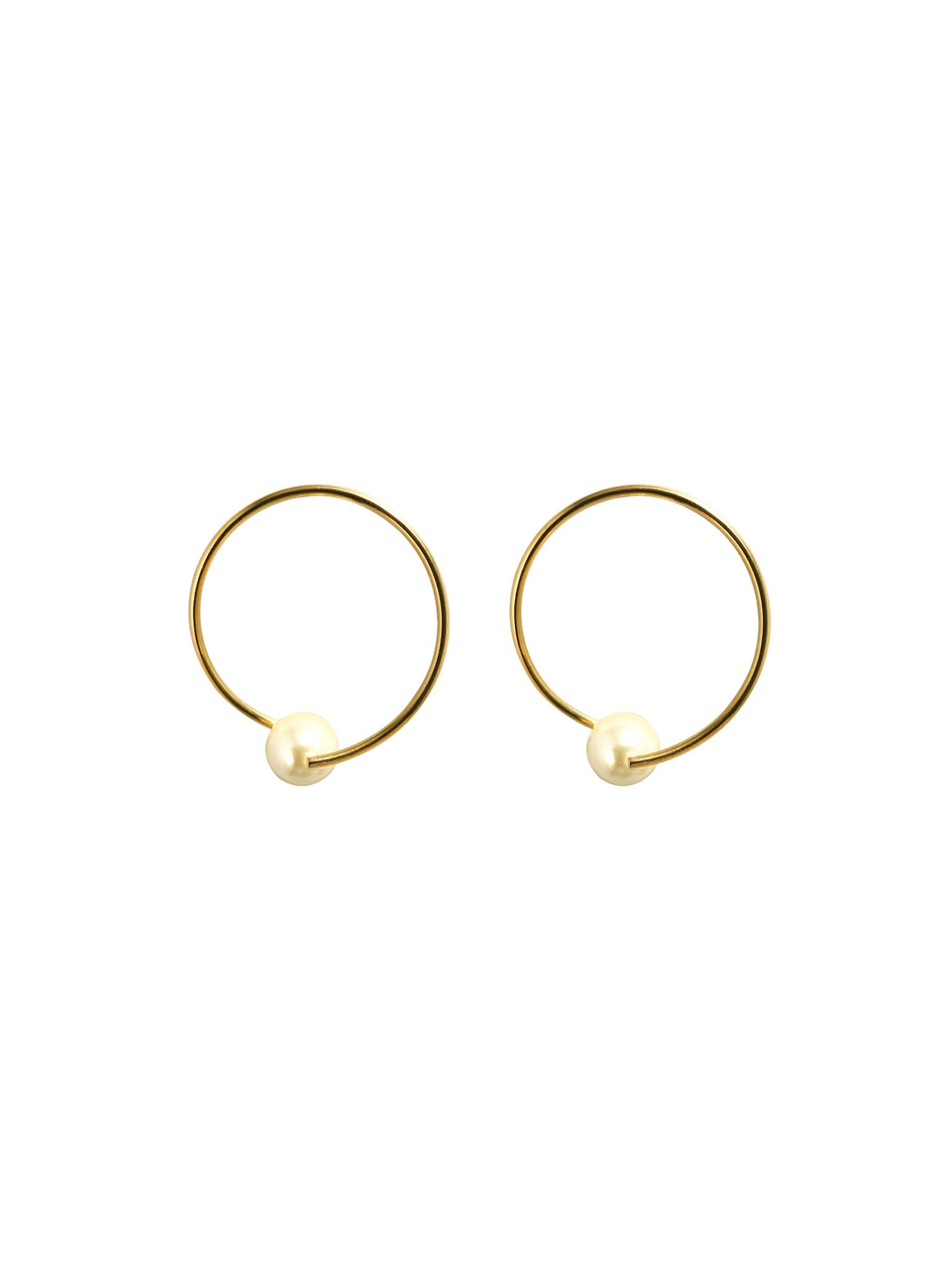 Perla Frontway Hoops - NOA Jewels - Earrings