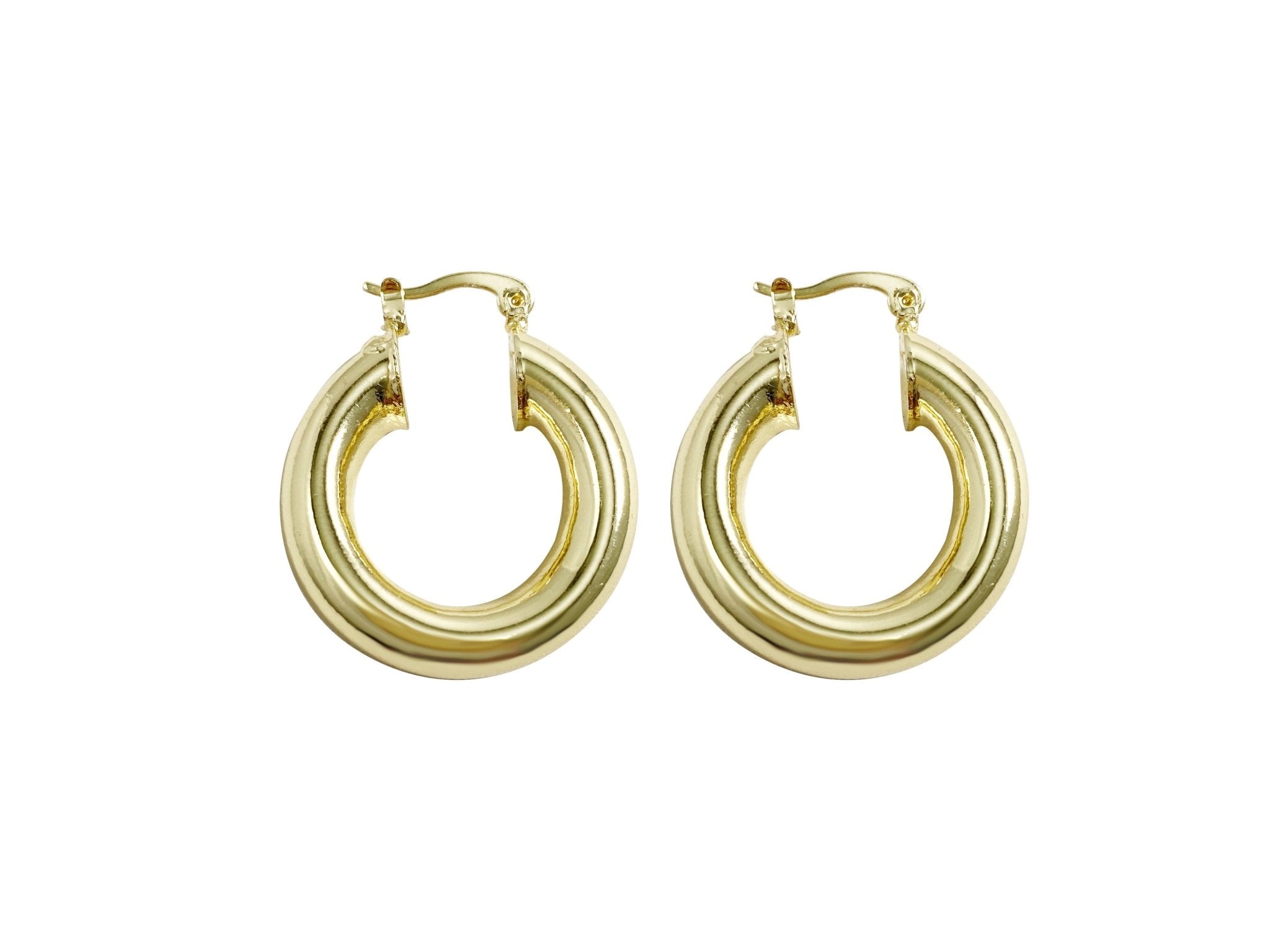 Selena Gold Hoops - 1 '' - NOA - Earrings