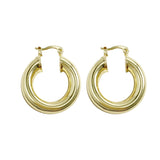 Selena Gold Hoops - 1 '' - NOA - Earrings