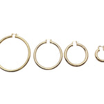 Selena Gold Hoops - 1 '' - NOA - Earrings