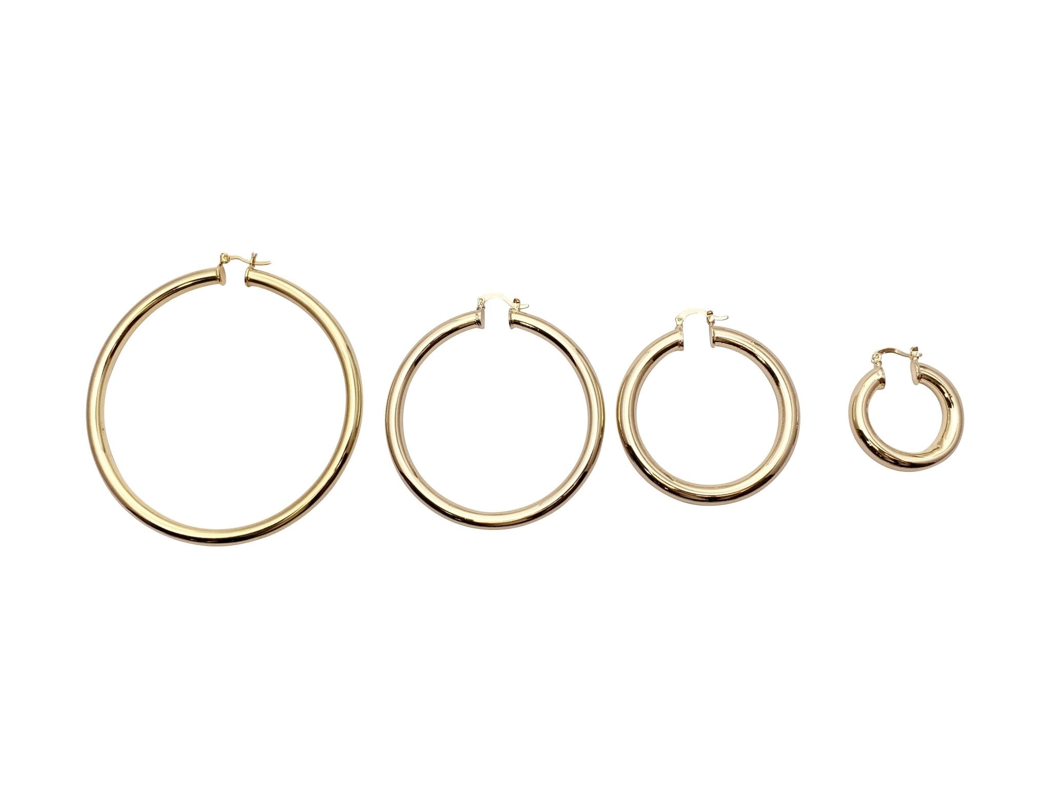 Selena Gold Hoops - 1 '' - NOA - Earrings