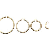 Selena Gold Hoops - 1 '' - NOA - Earrings