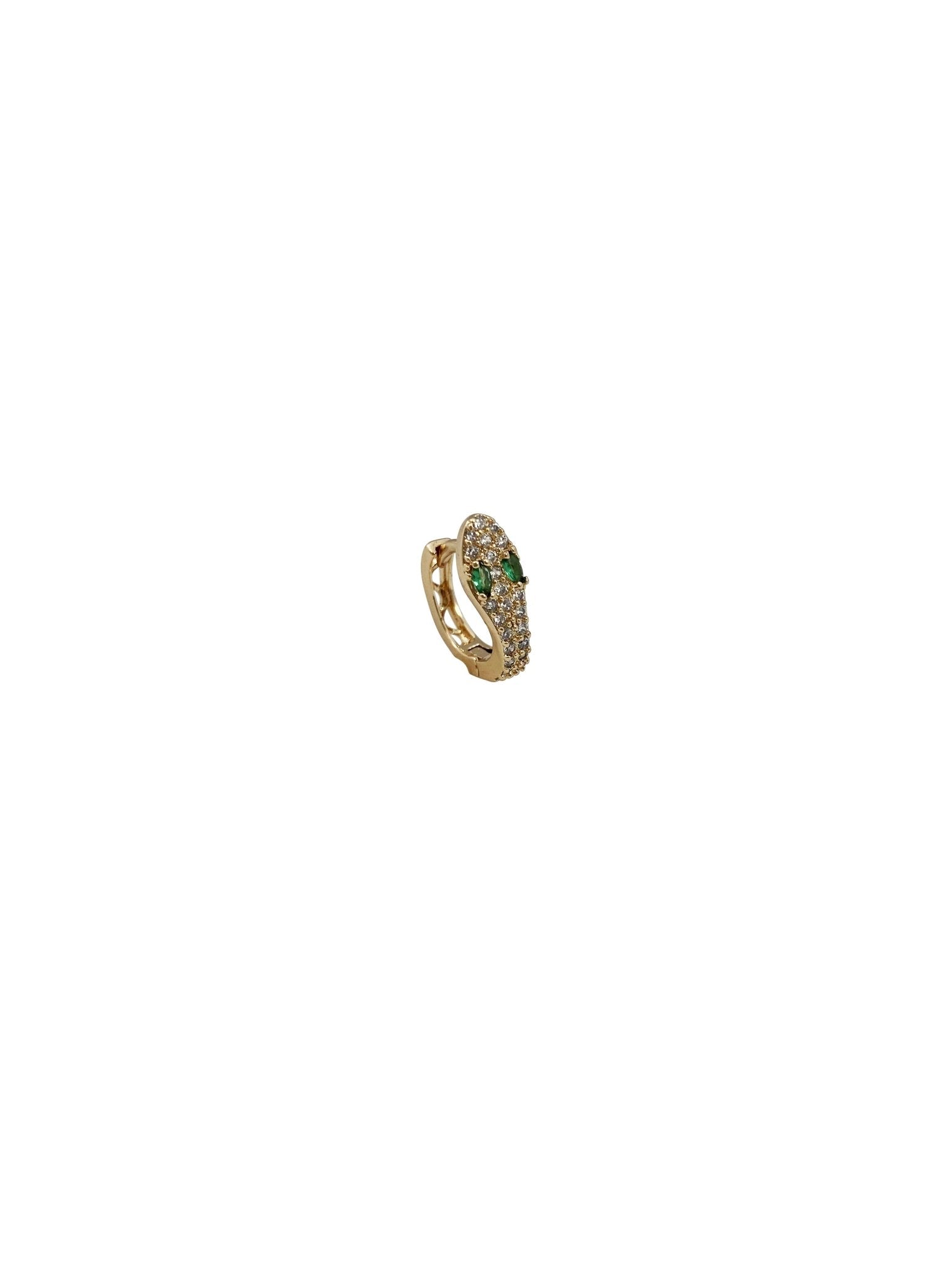 Snake Huggies - NOA - Earrings , huggies, hoops