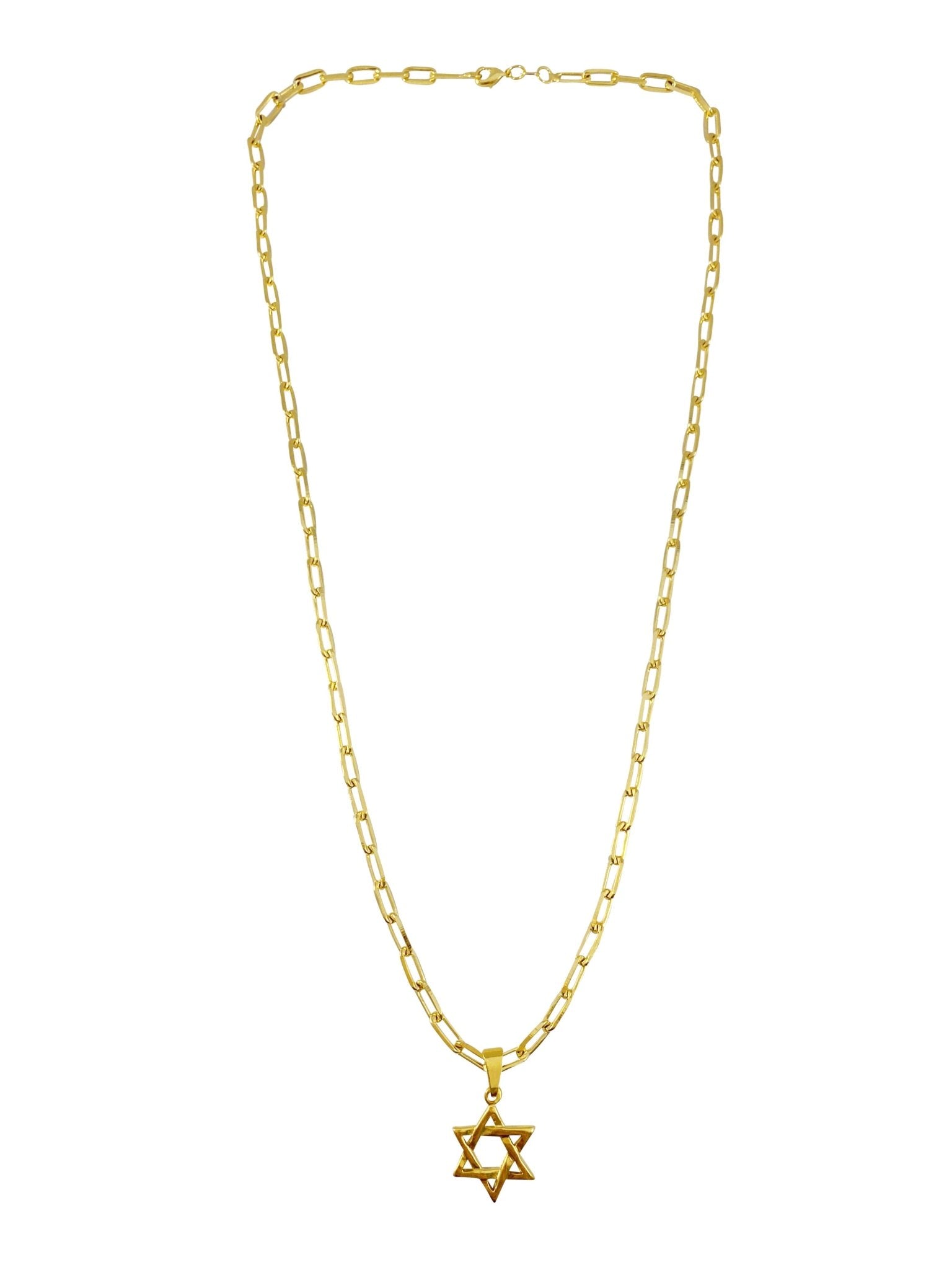 Star Of David Link Chain Necklace - NOA - Necklace