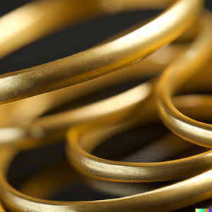 Gold hoops - NOA Jewels