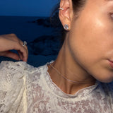 Oval Diamond Studs