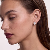 Oval Diamond Studs
