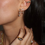 La Dauphine Double Oval Bezel Drop