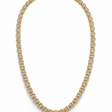 La Dauphine Oval Bezel Tennis Necklace
