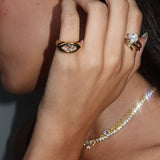 Bezel Marquise Ring