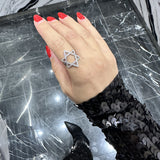 Star of David Ring Pave
