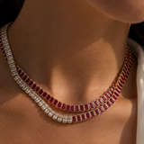 The Duchess Ruby & Diamond Tennis Necklace