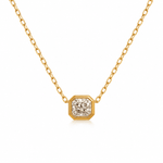 Bezel Diamond Pendant Preorder - NOA Jewels - 