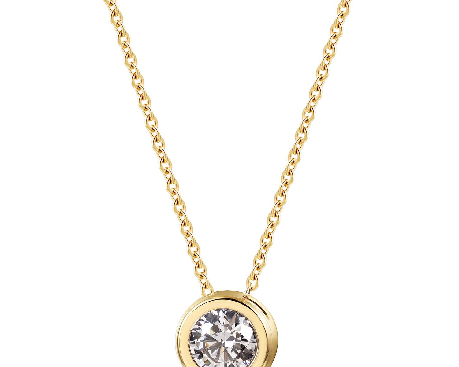Bezel Diamond Solitaire - NOA Jewels - 