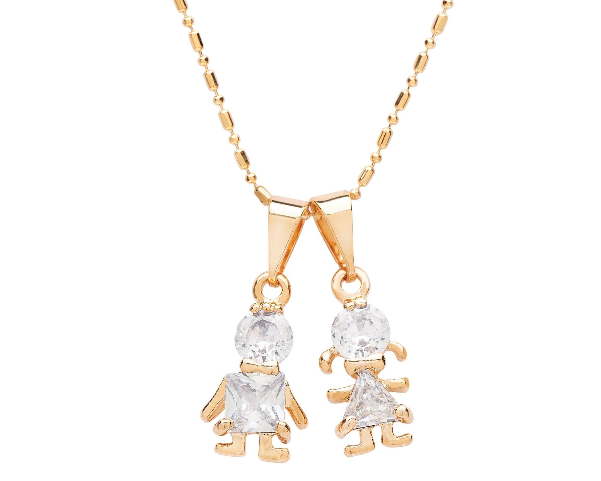 Children Charm Pendant Necklace - NOA Jewels - 