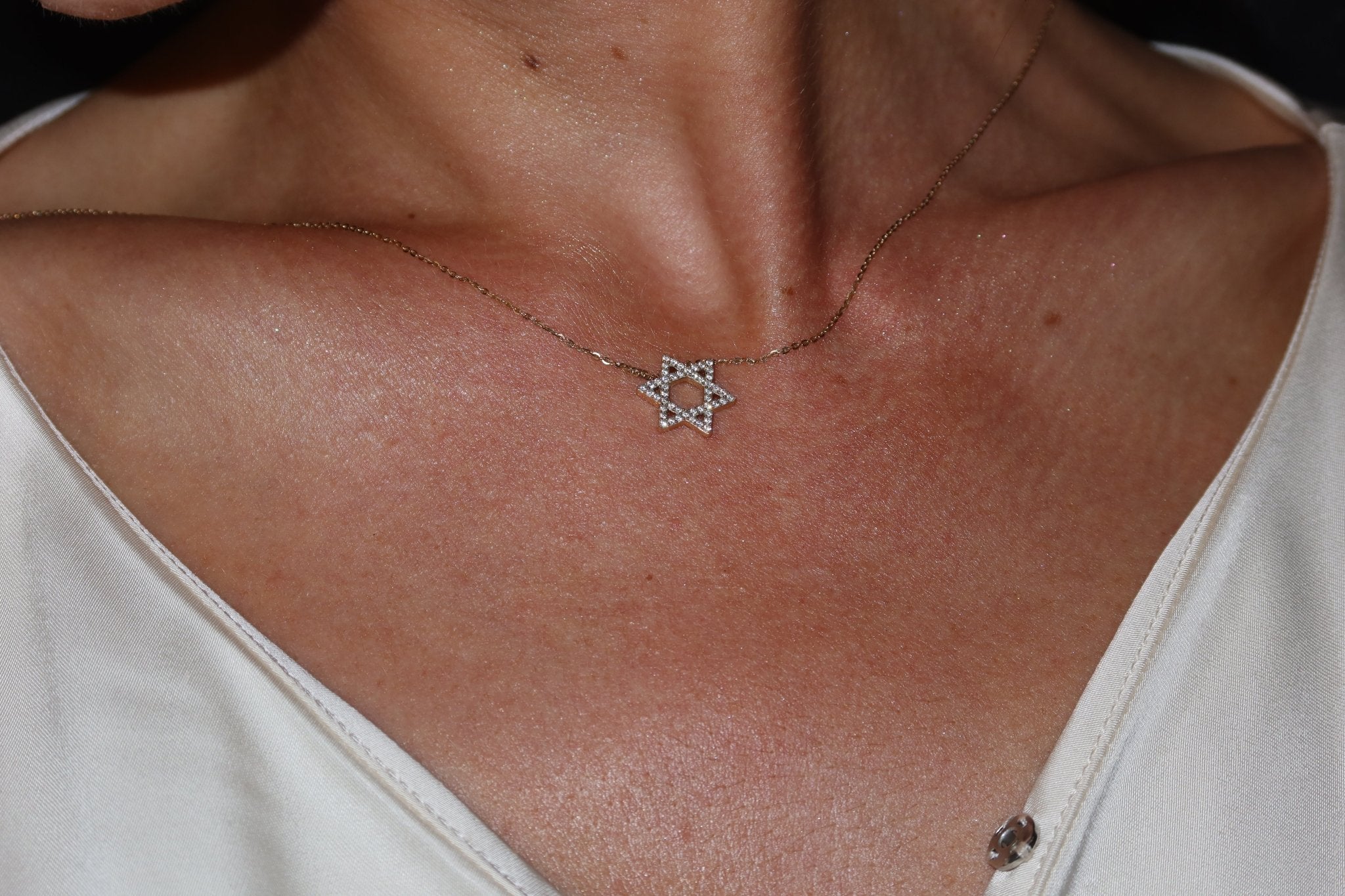 Dainty Star of David Necklace - NOA Jewels - 