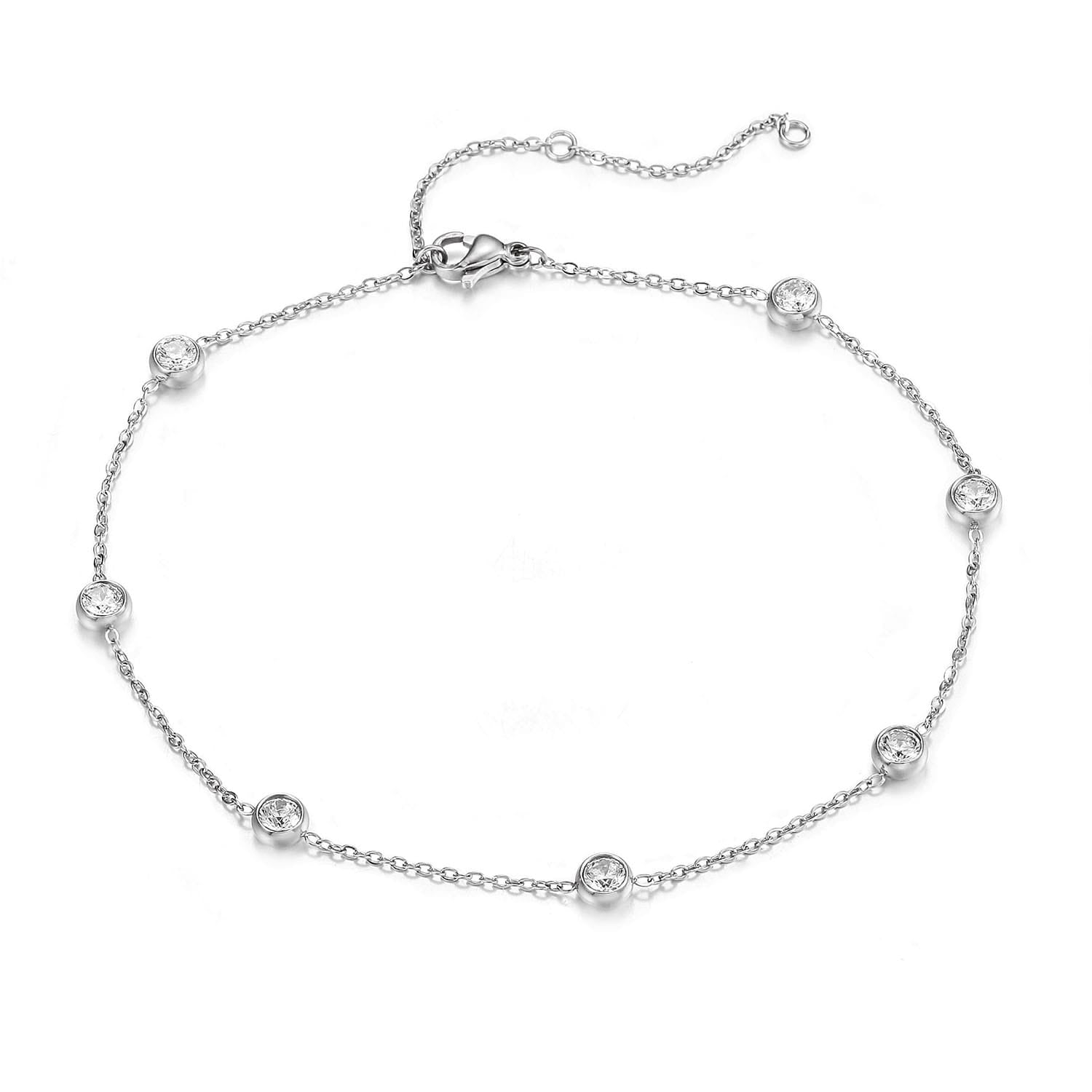 Diamond By Yard Anklet - NOA Jewels - 