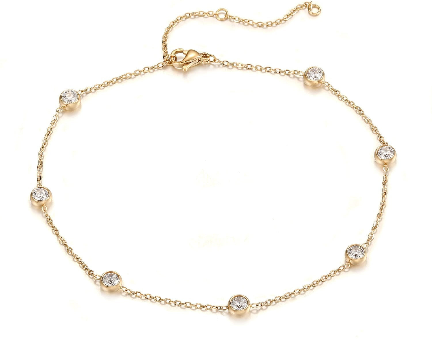 Diamond By Yard Anklet - NOA Jewels - 