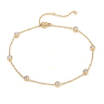 Diamond By Yard Anklet - NOA Jewels - 