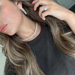 Diamond Cuban Link Earrings - NOA Jewels - DM