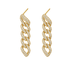 Diamond Cuban Link Earrings - NOA Jewels - DM