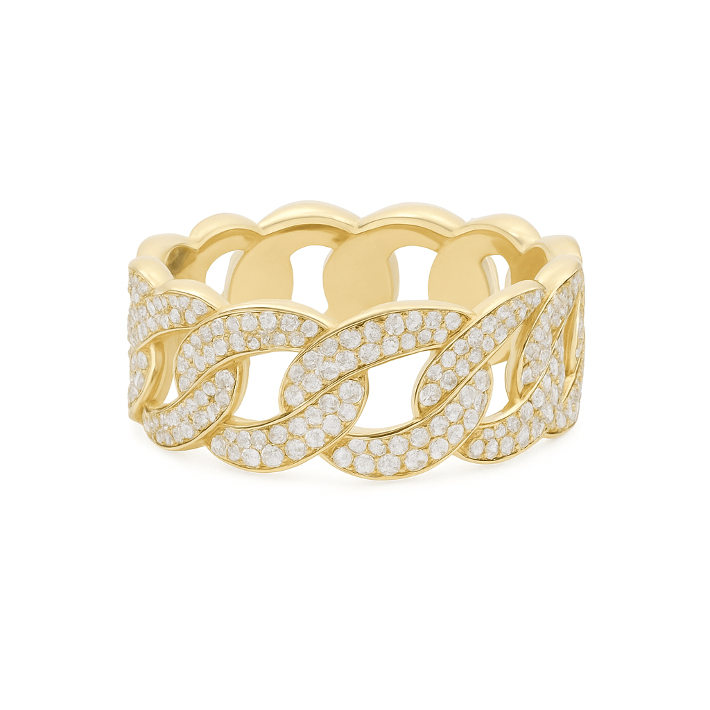 Diamond Cuban Link Ring - NOA Jewels - 
