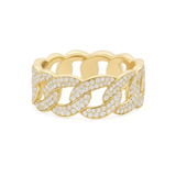 Diamond Cuban Link Ring - NOA Jewels - 