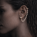 Diamond Disk Chain Ear Cuff - NOA Jewels - 