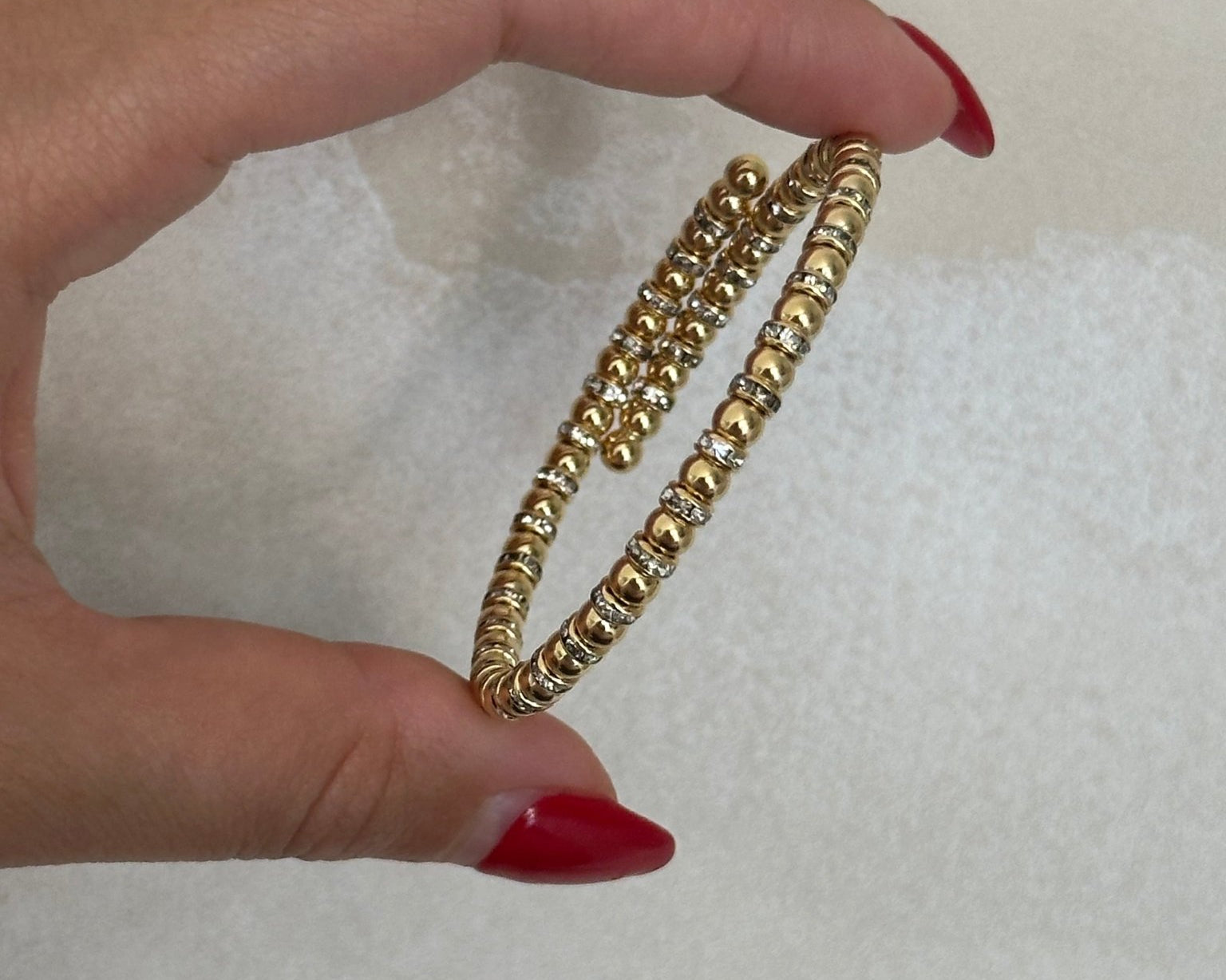Diamond Gold Ball Embrace - NOA Jewels - 