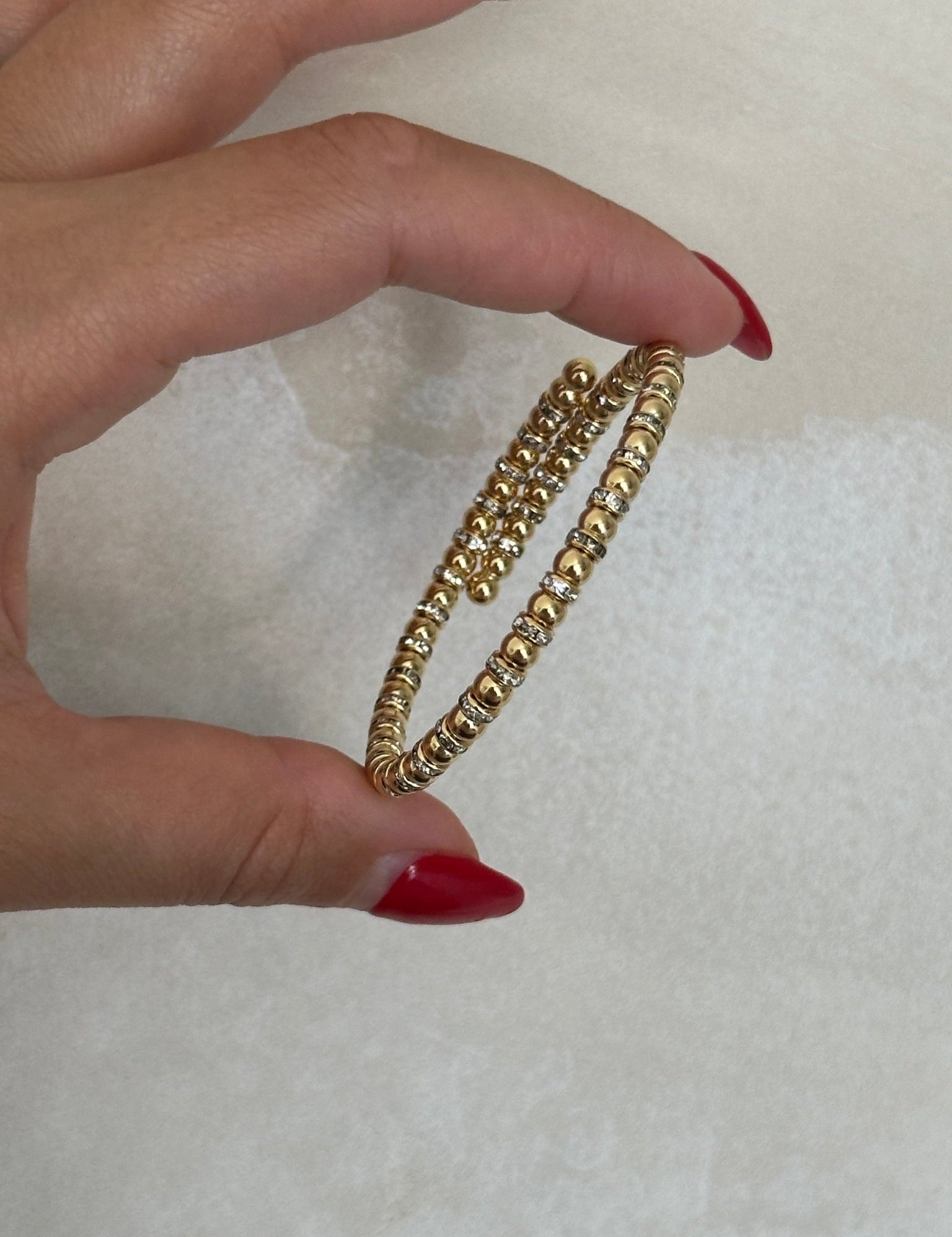 Diamond Gold Ball Embrace - NOA Jewels - 