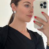 Diamond Oversized Goddess Studs - NOA Jewels -