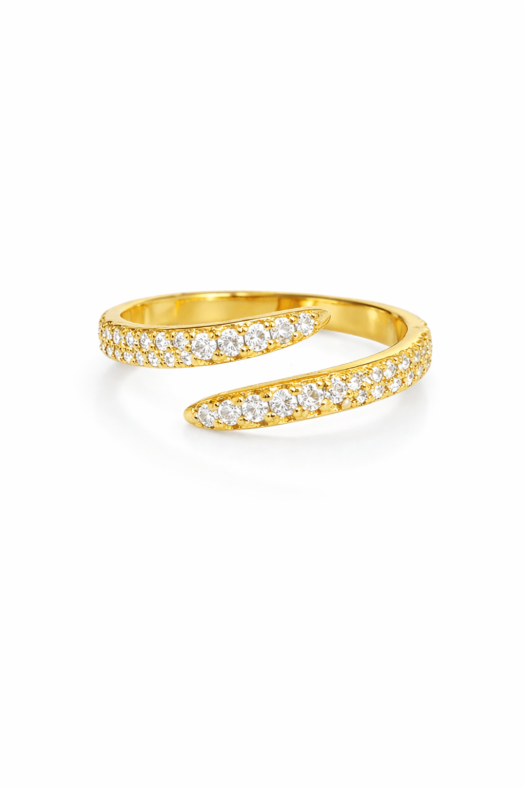 Diamond Pave Open Wrap Ring - NOA Jewels - 