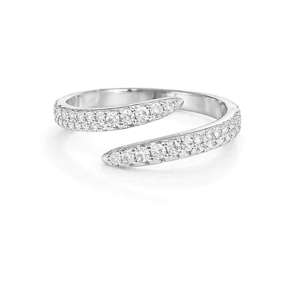 Diamond Pave Open Wrap Ring - NOA Jewels - 