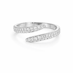 Diamond Pave Open Wrap Ring - NOA Jewels - 