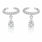 Diamond Pear Dangling Cuff - NOA Jewels - 