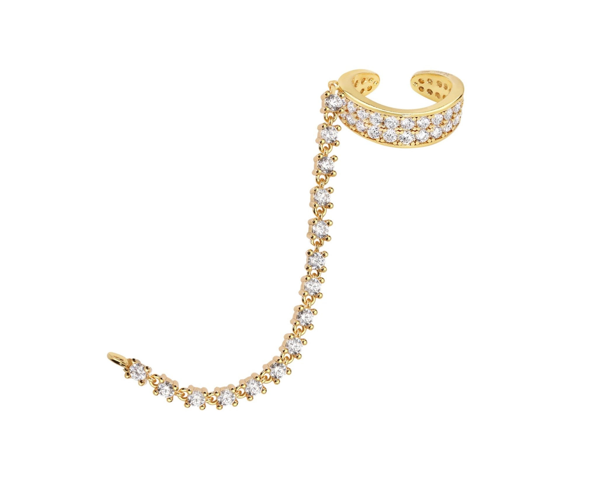 Diamond Rope Ear Cuff - NOA Jewels - 