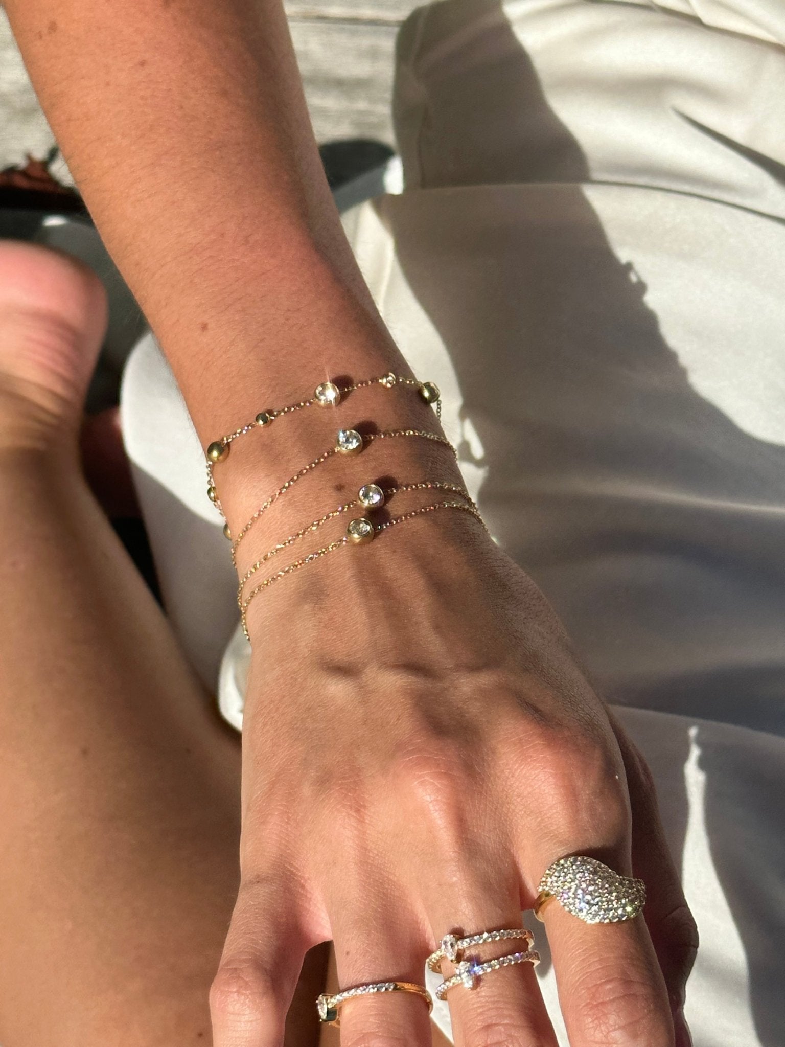 Diamond Solitaire Bracelet - NOA Jewels - 