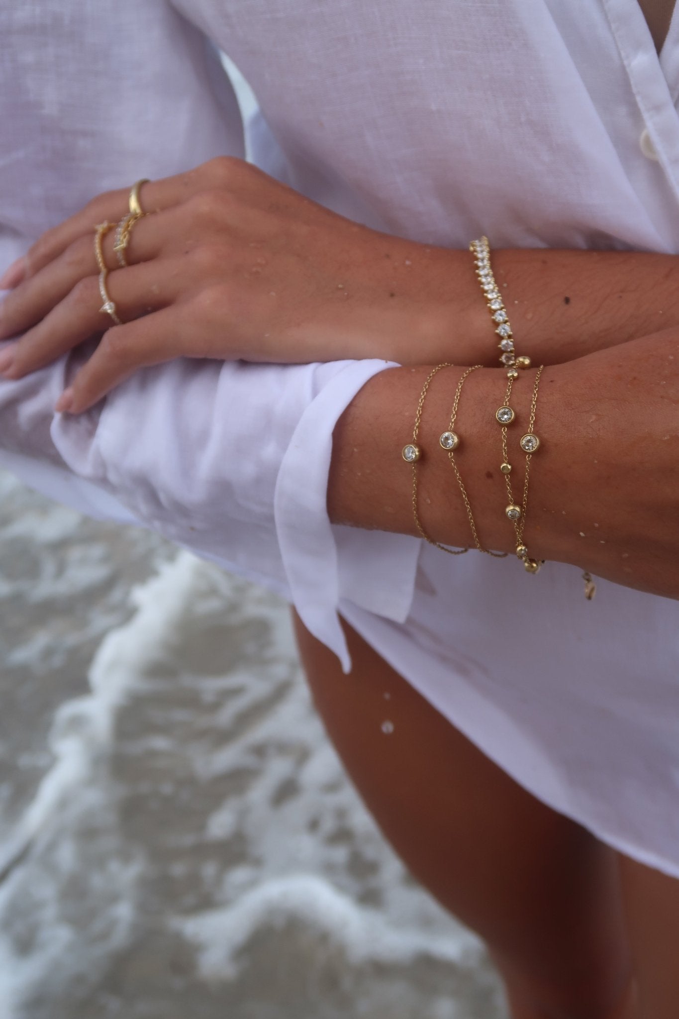 Diamond Solitaire Bracelet - NOA Jewels - 
