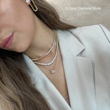 Diamond Studs - Martini Setting - NOA Jewels - 