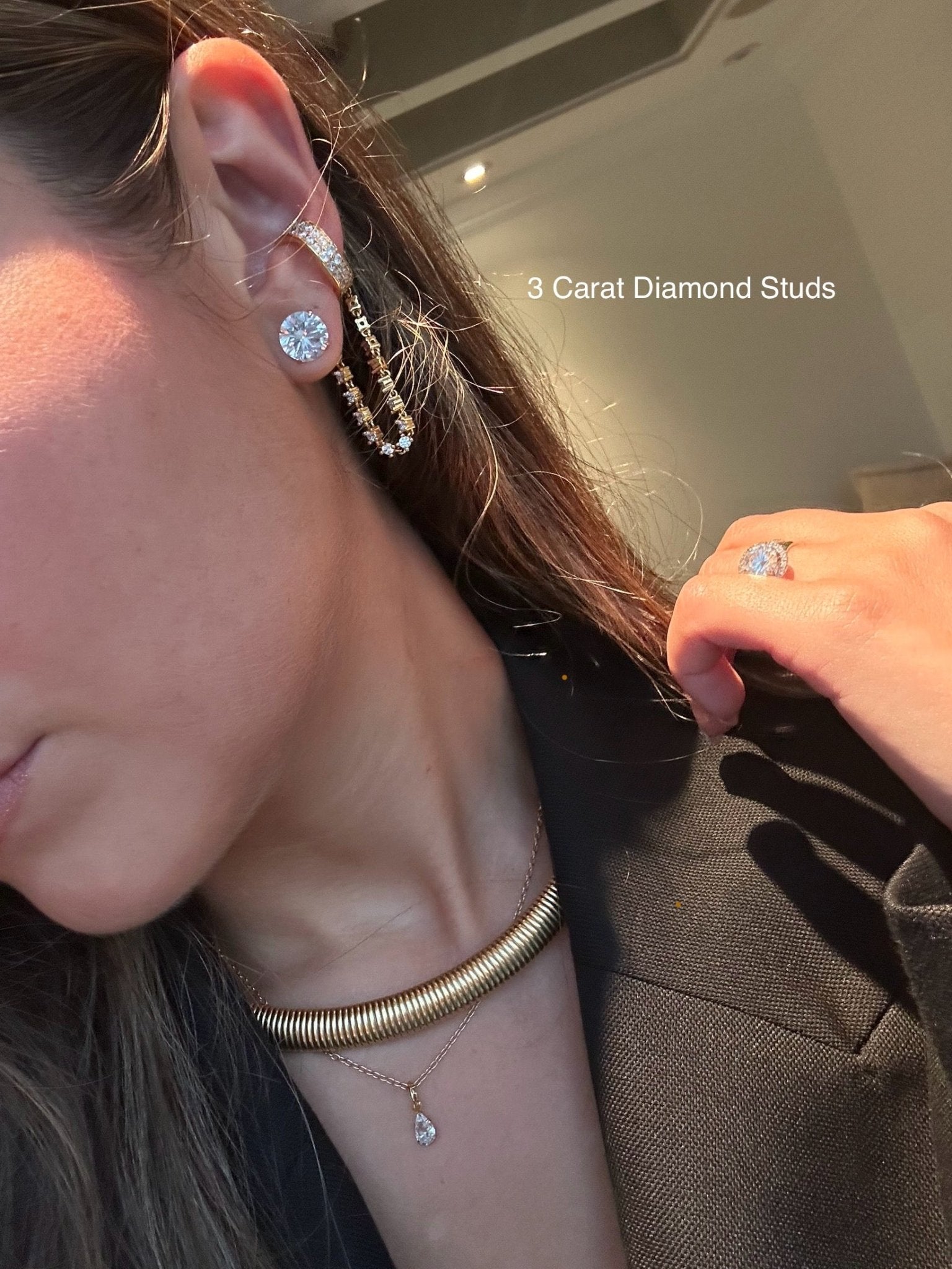 Diamond Studs - Martini Setting - NOA Jewels - 