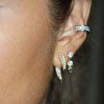 Diamond Tusk Earrings - NOA Jewels - 