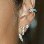 Diamond Tusk Earrings - NOA Jewels - 