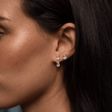 Emerald-Cut Floating Studs - NOA Jewels - Earrings