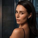 Emerald-Cut Floating Studs - NOA Jewels - Earrings