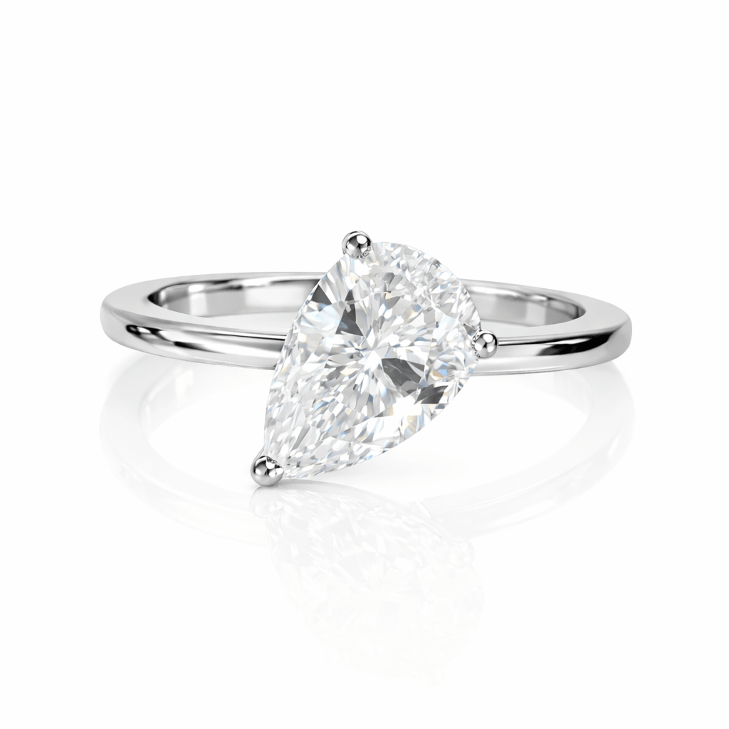Floating Pear Ring Pinky - NOA Jewels - 